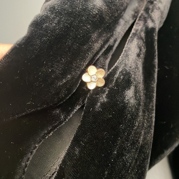 For Love & Lemons Beatrix black velvet dress size S - Picture 4 of 12